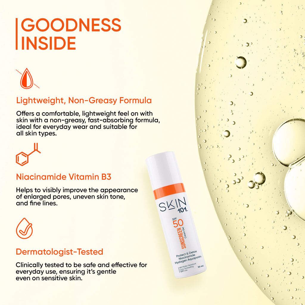 SKIN101 Sunscreen Cream Gel SPF50