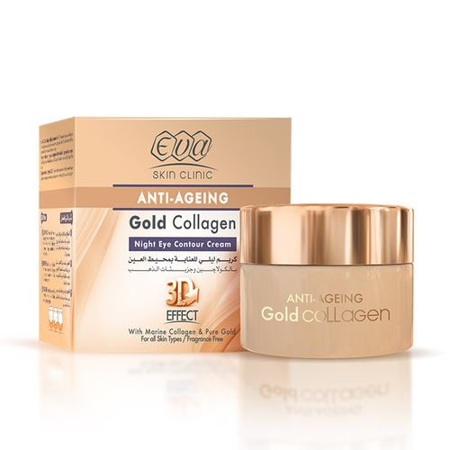 Eva Night Eye Contour Cream  24K Gold Collagen 15 ML