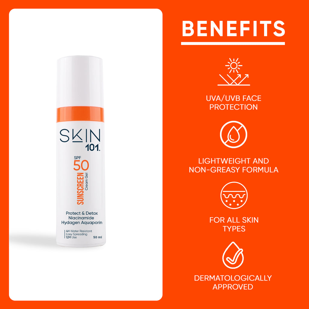 SKIN101 Sunscreen Cream Gel SPF50