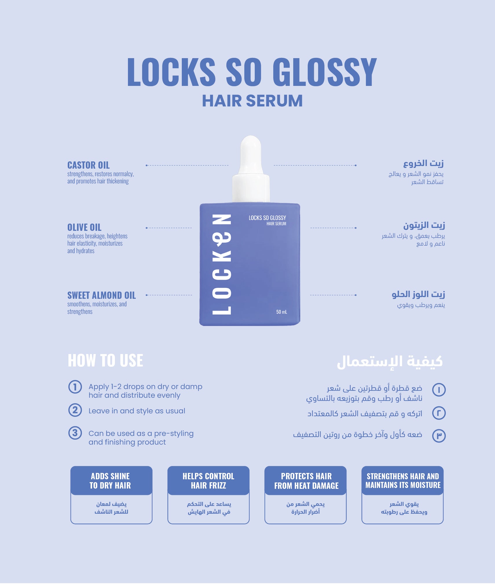 Locks So Glossy - Hair Serum