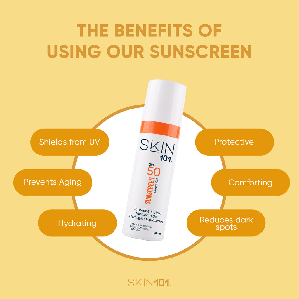 SKIN101 Sunscreen Cream Gel SPF50