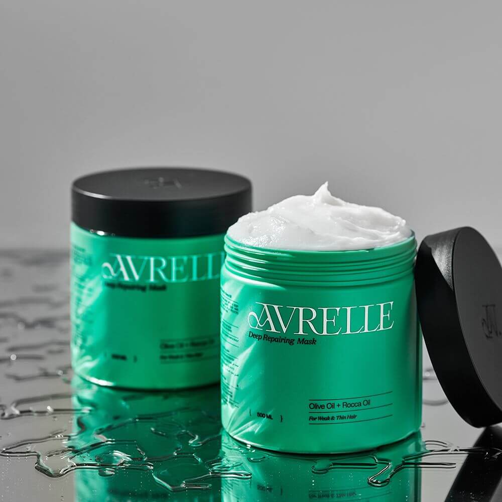 Avrelle hair mask with Olive oil + Rocca oil