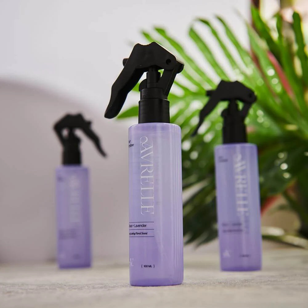 Avrelle hair perfume with Roses + Lavender