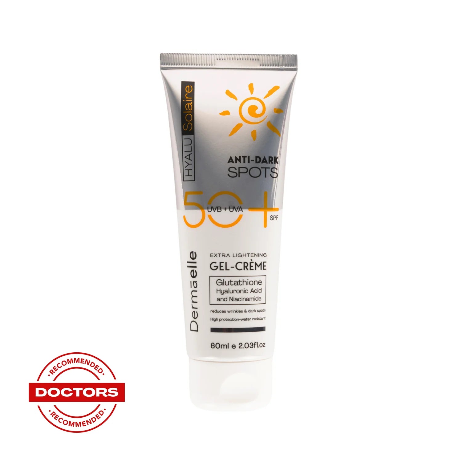 Dermaelle hyalu-solaire spf 50 anti dark spots gel cream 60 ML
