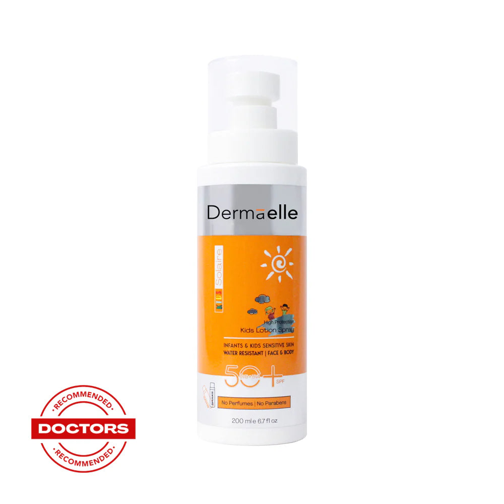 Dermaelle kids-Solaire spf 50 face and body lotion spray 200 ML