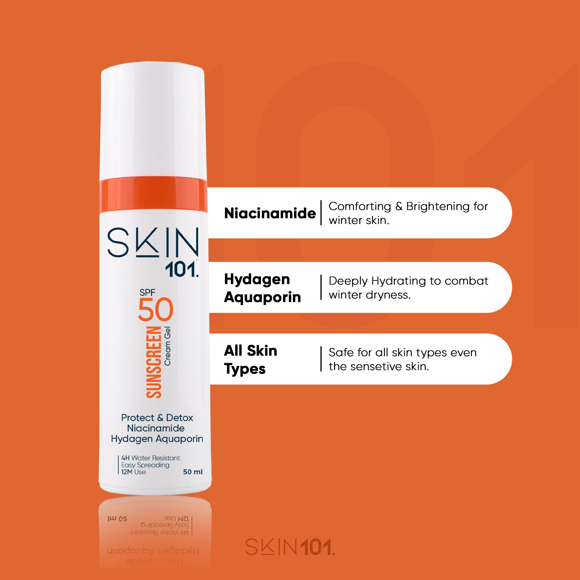 SKIN101 Sunscreen Cream Gel SPF50