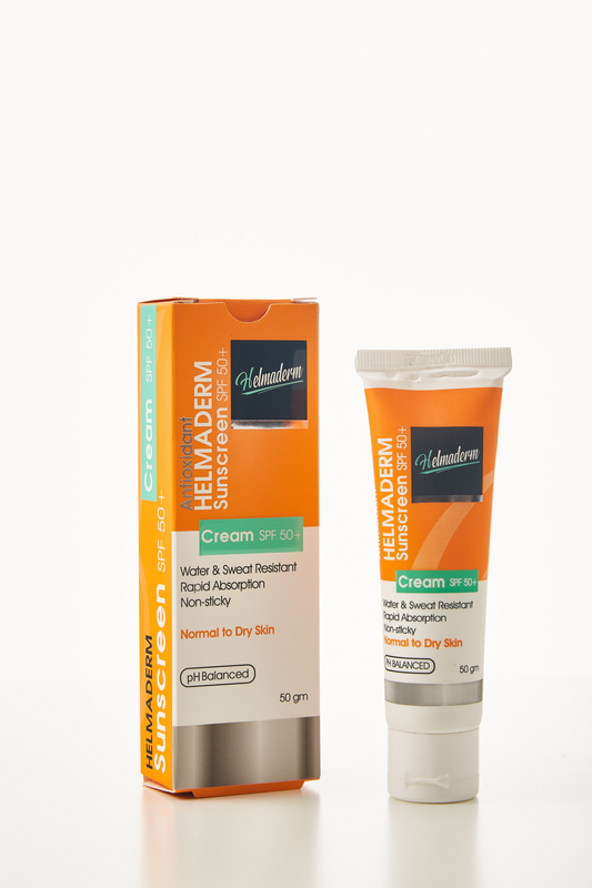 HELMADERM SUNSCREEN CREAM SPF50+ 50 GM