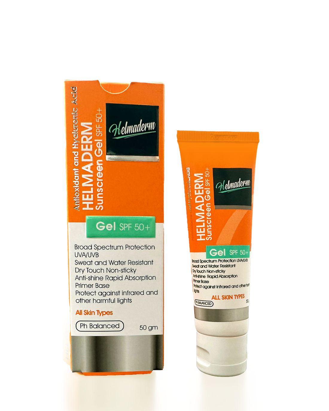 HELMADERM SUNSCREEN GEL SPF50+ 50 GM