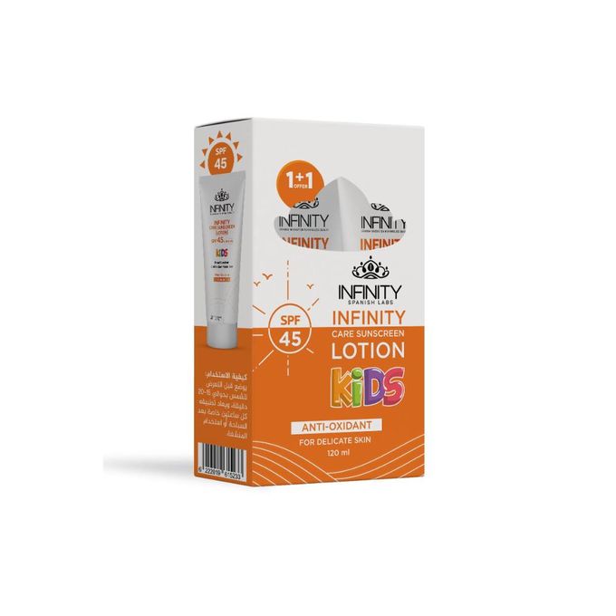Infinity Care Sunscreen Kids SPF45+ Buy 1 Get 1 Free