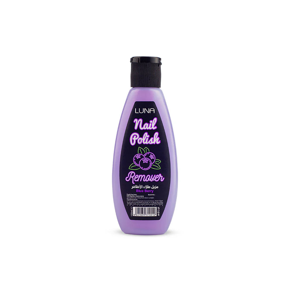Luna Nail Polish Remover Blueberry – Oval 100 ml