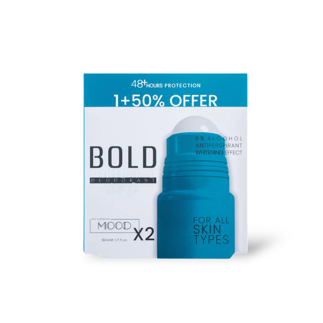 MOOD Bold Whitening Deodorant Roll On Offer 1+50% 50ML