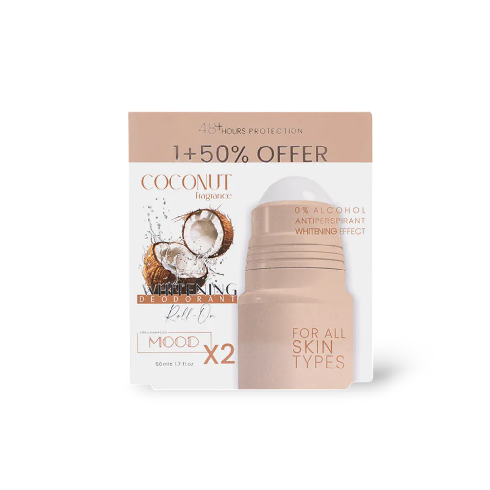 MOOD Coconut Whitening Deodorant Roll On Offer 1+50% 50ML