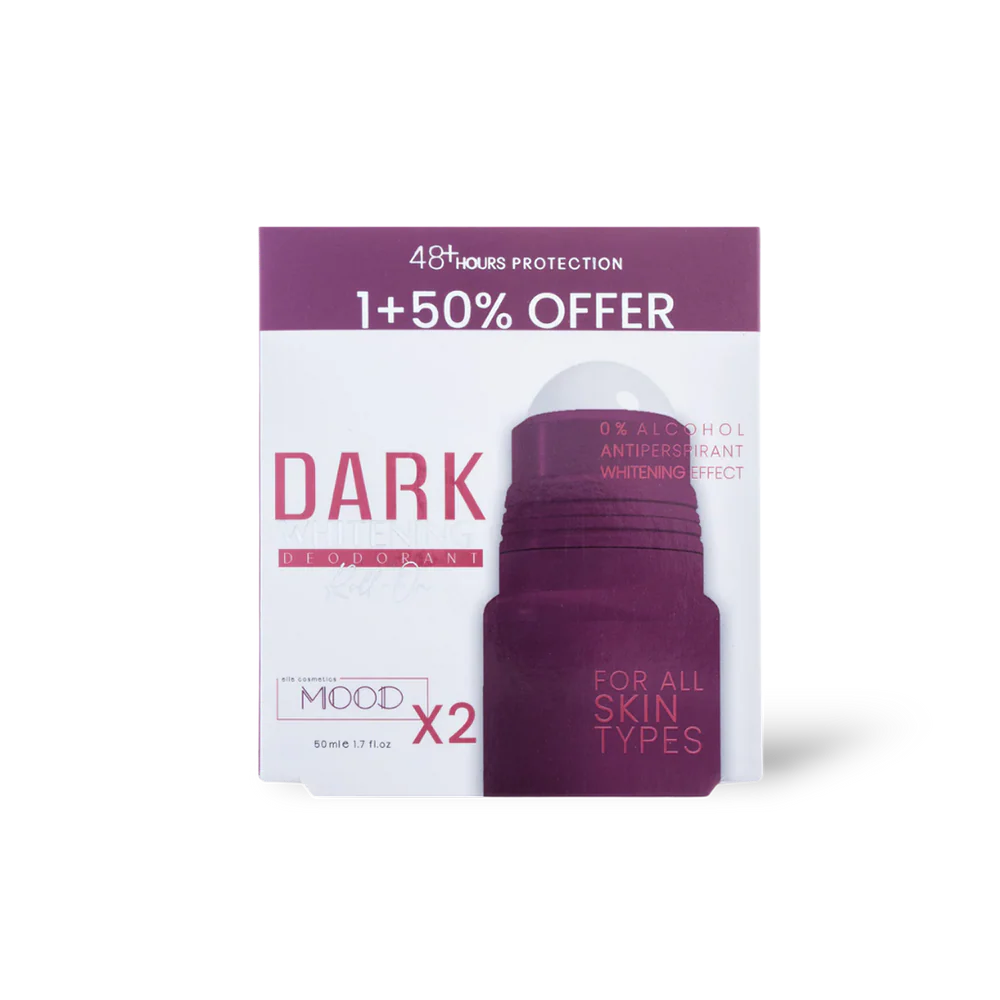 MOOD Dark Whitening Deodorant Roll On Offer 1+50% 50ML