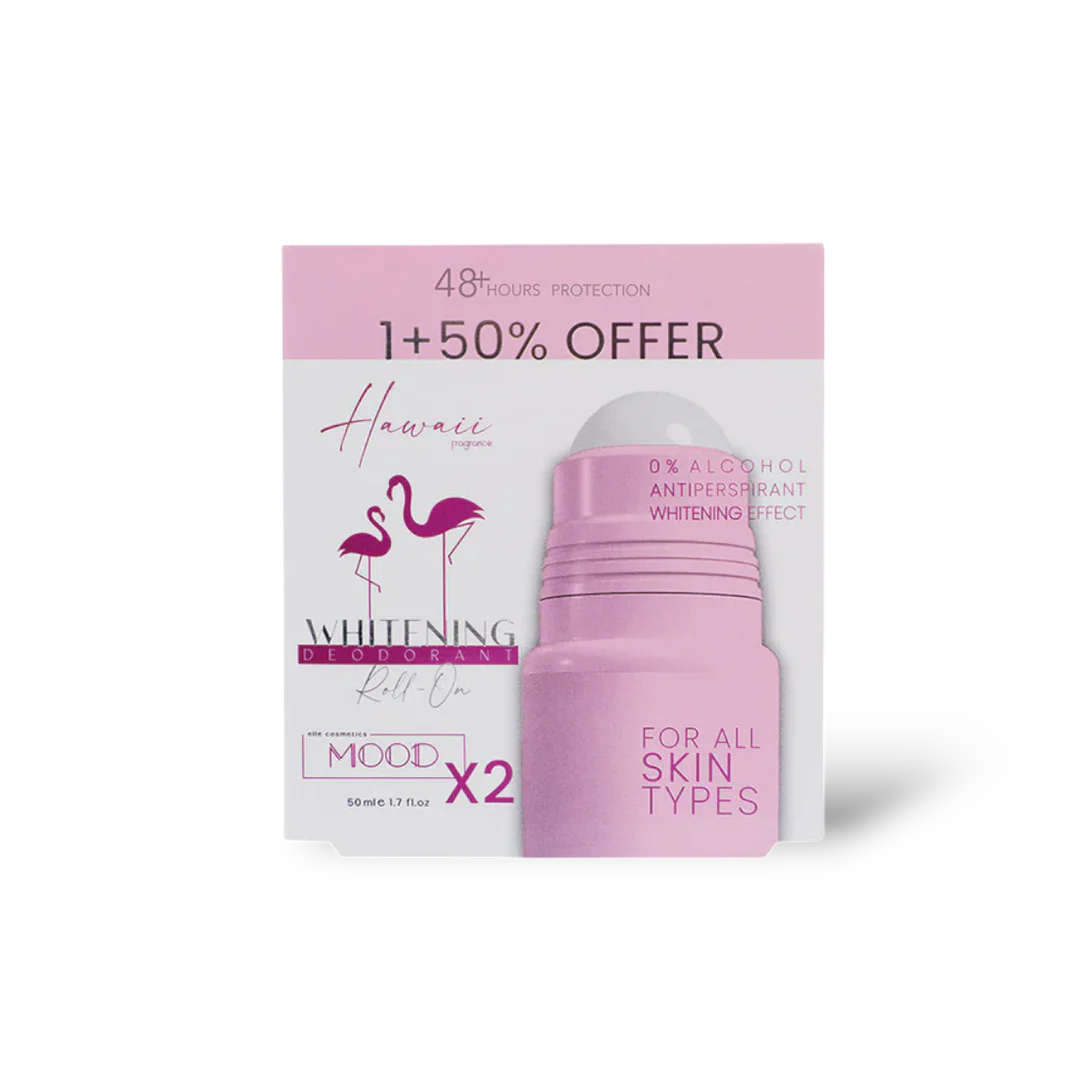 MOOD Hawaii Whitening Deodorant Roll On Offer 1+50% 50ML
