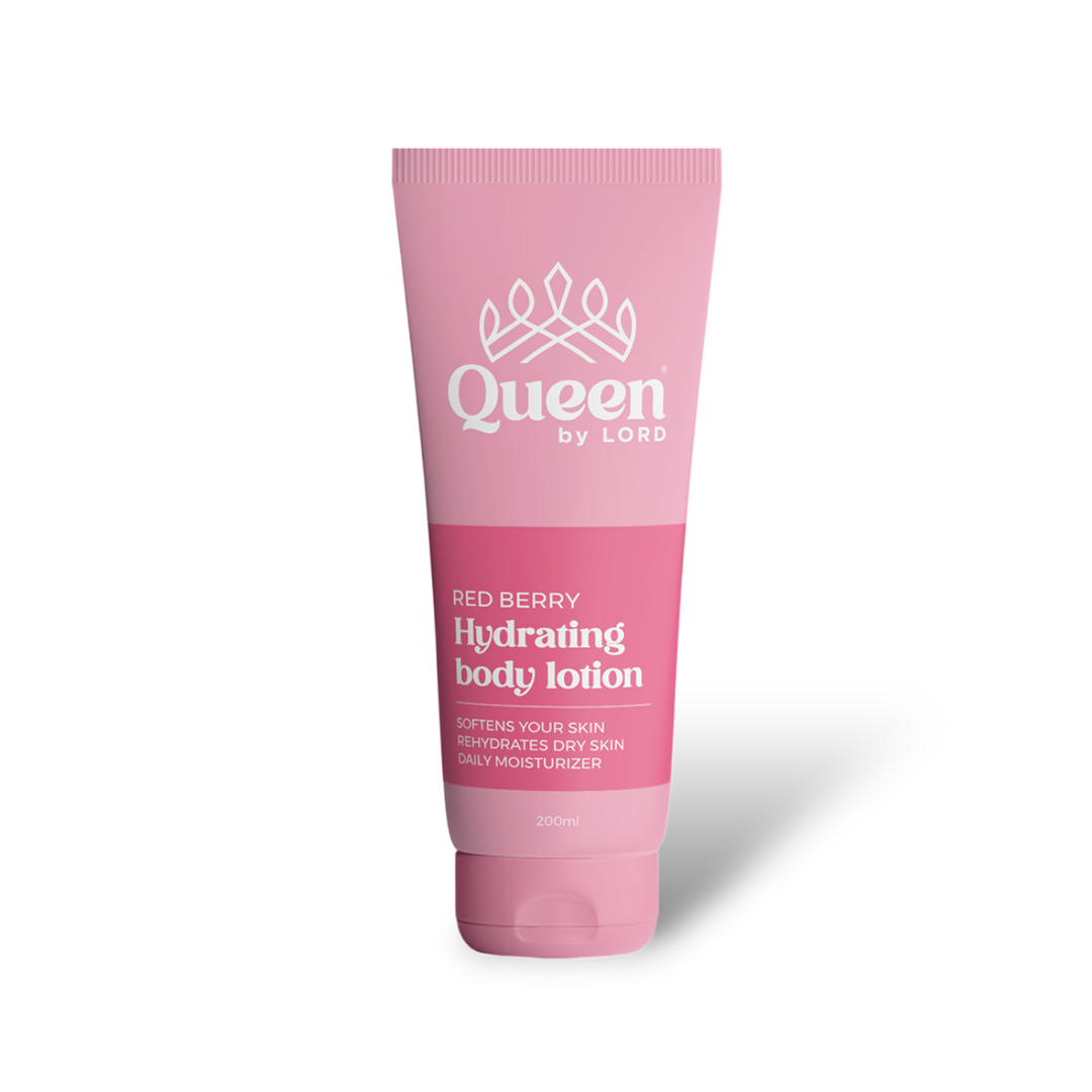 Queen Hydrating Body Lotion With Red Berry Scent