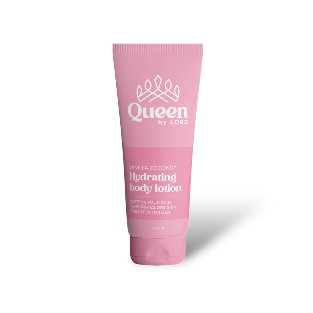Queen Hydrating Body Lotion With Vanilla Coconut Scent