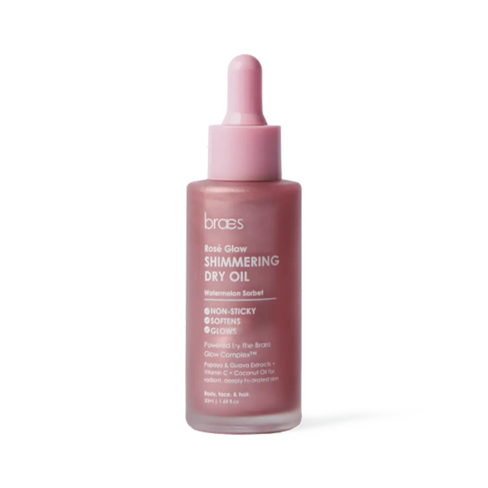 Rosé Glow Shimmering Dry Oil – Watermelon Sorbet