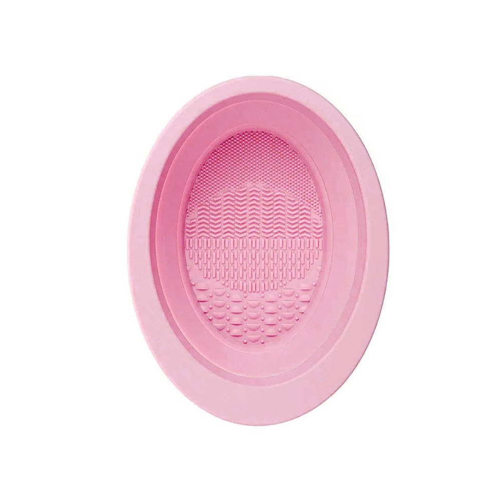 Foldable Makeup Tools Cleansing Tub - Pink