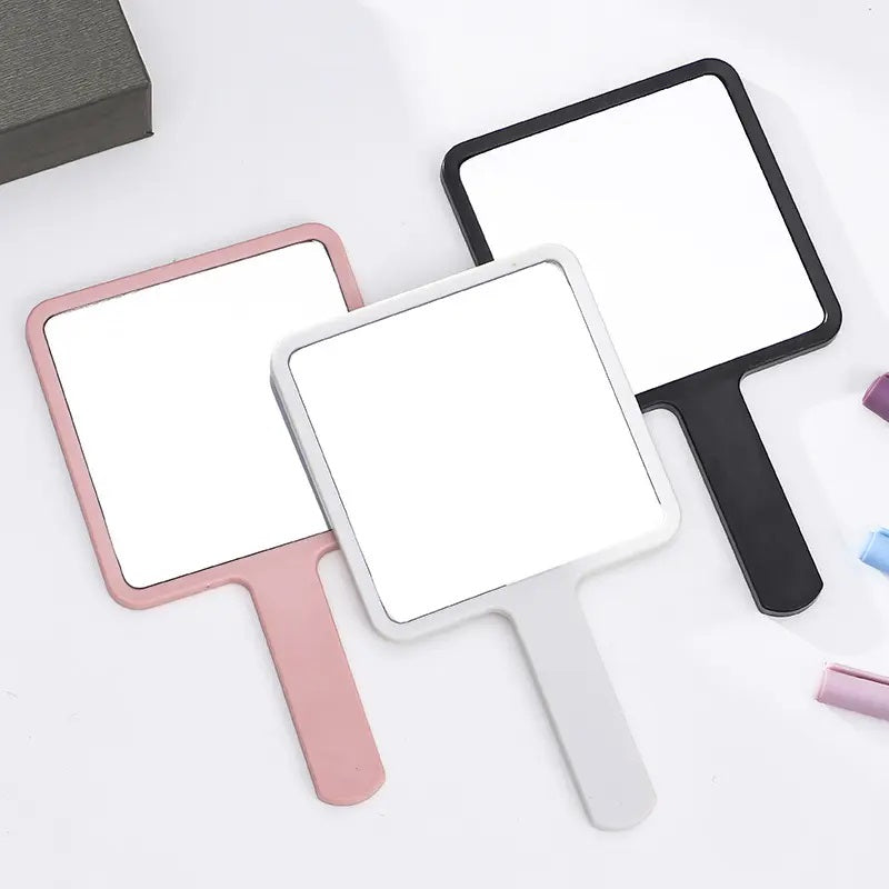 Mini Handheld Mirror - Pink