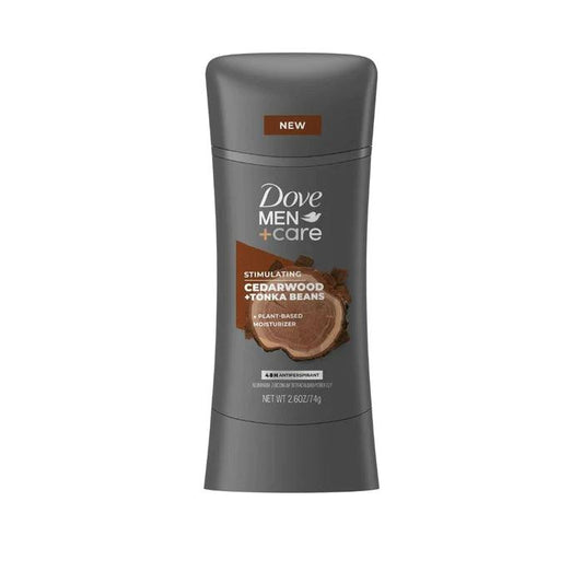 DOVE MEN+CARE STIMULATING CEDARWOOD + TONKA BEANS ANTIPERSPIRANT STICK - Beauty Bounty