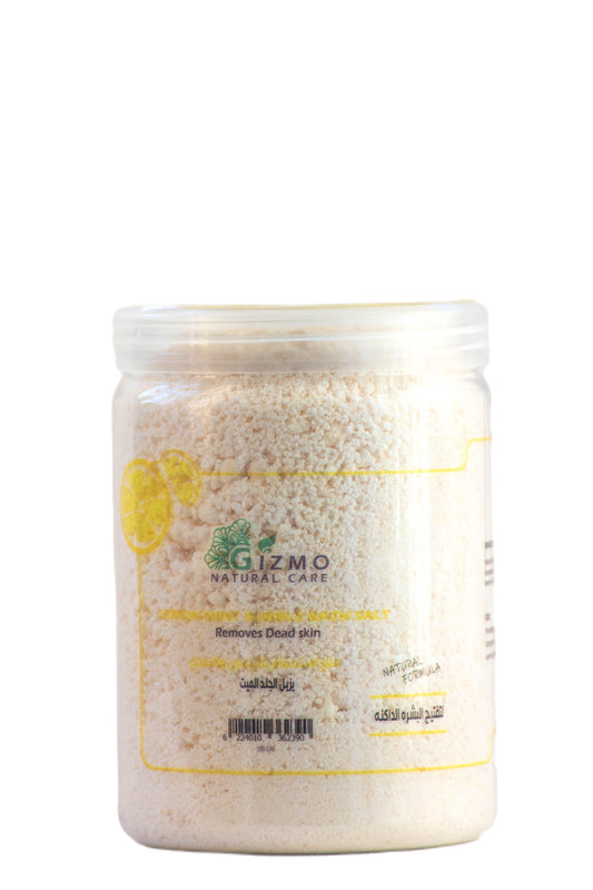 Gizmo Lemon Mint Bubble Bath Salt Detoxify , exfoliates , removes dead skin 500gm - Beauty Bounty