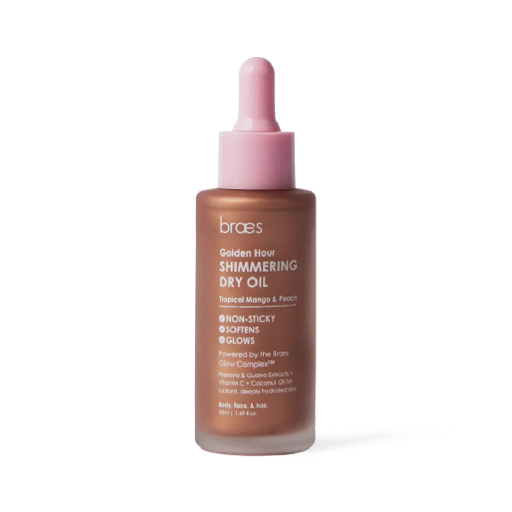 Golden Hour Shimmering Dry Oil – Tropical Mango & Peach