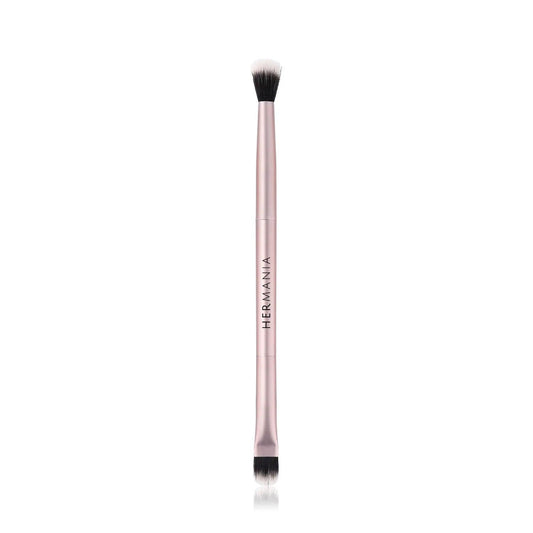 Hermania Dual-End Dusty Rose Brush - E80 - Beauty Bounty