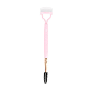 Hermania Eyelash Separator Comb - Foldable with Spoolie (Pink) - Beauty Bounty