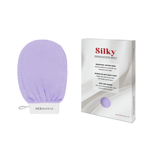 Hermania Silky Exfoliation Mitt - Purple - Beauty Bounty