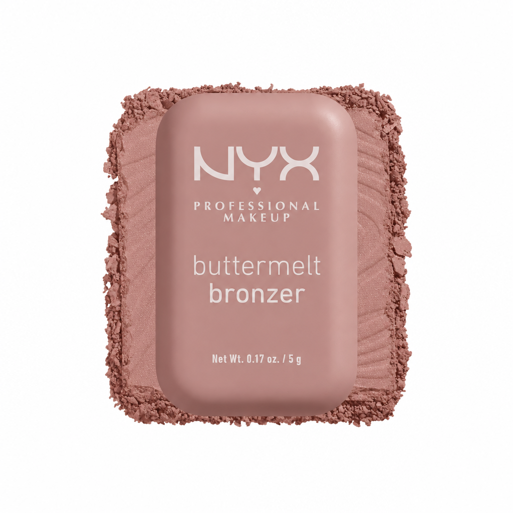 NYX PROFESSIONAL MAKEUP Matte Buttermelt Bronzer BMB 01 centered on a white background
