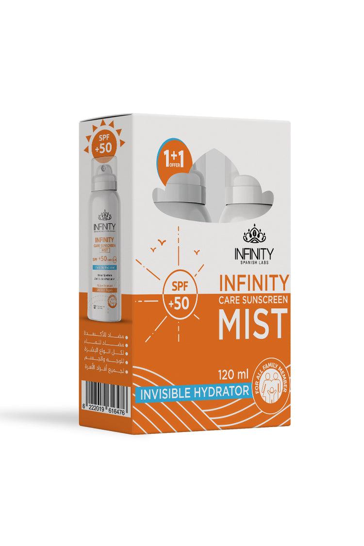 Infinity Mist Mask Infinity Care Sunscreen Mist Lotion SPF50+ - Promopack – Beauty Bounty