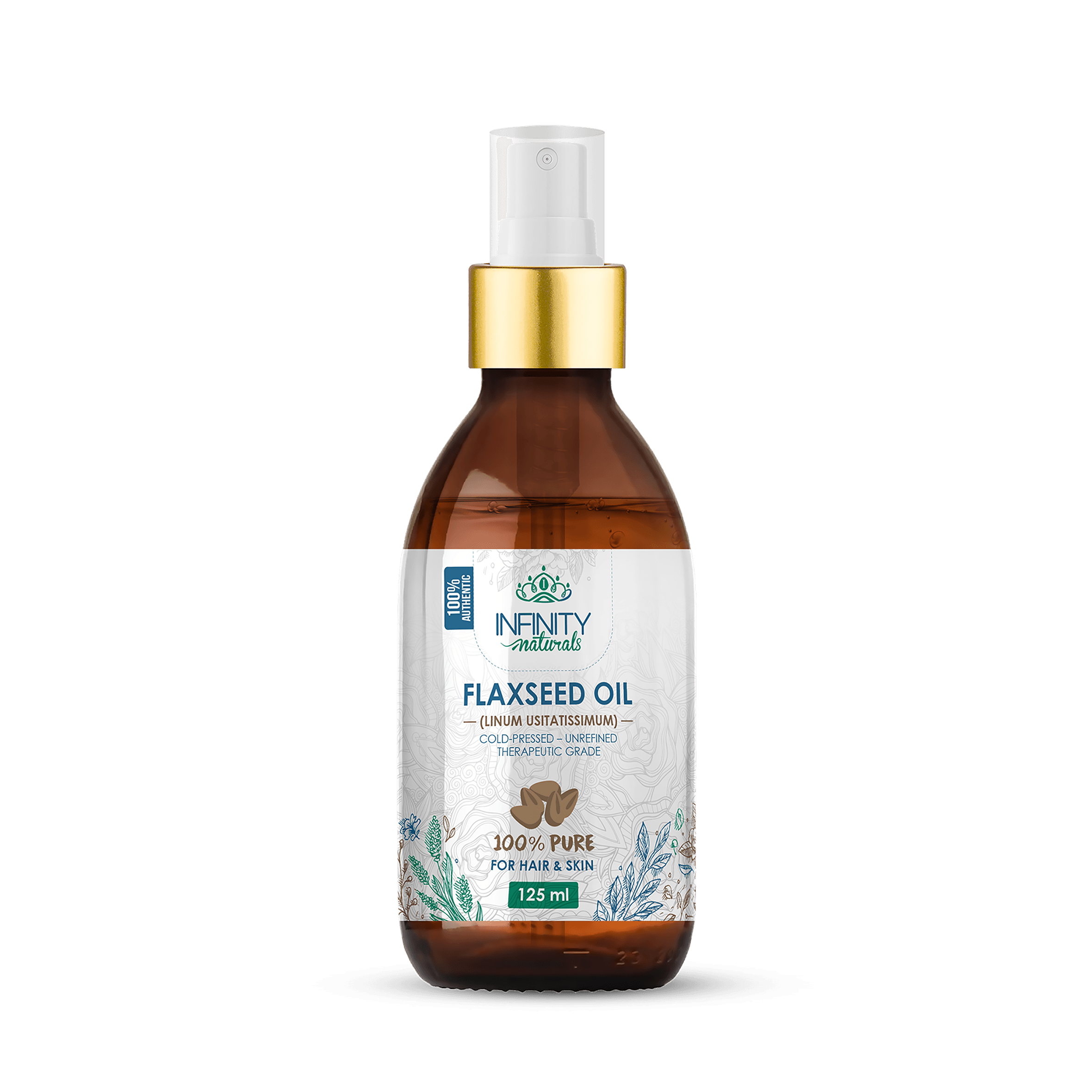 Infinity Naturals 100% Pure Flaxseed Oil ( Hair & Skin ) - Beauty Bounty