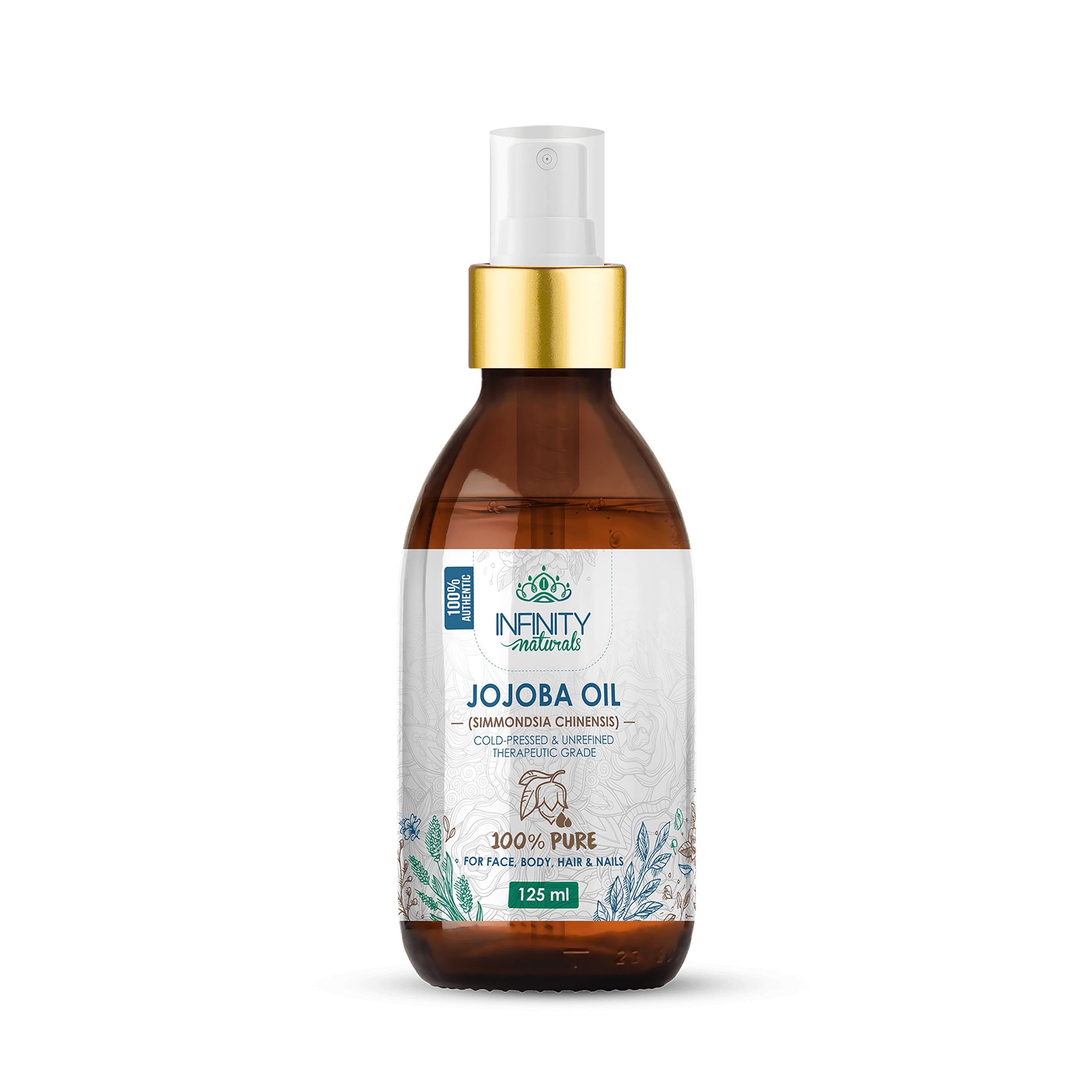 Infinity Naturals 100% Pure Jojoba Oil ( Face, Body, Hair & Nails ) - Beauty Bounty