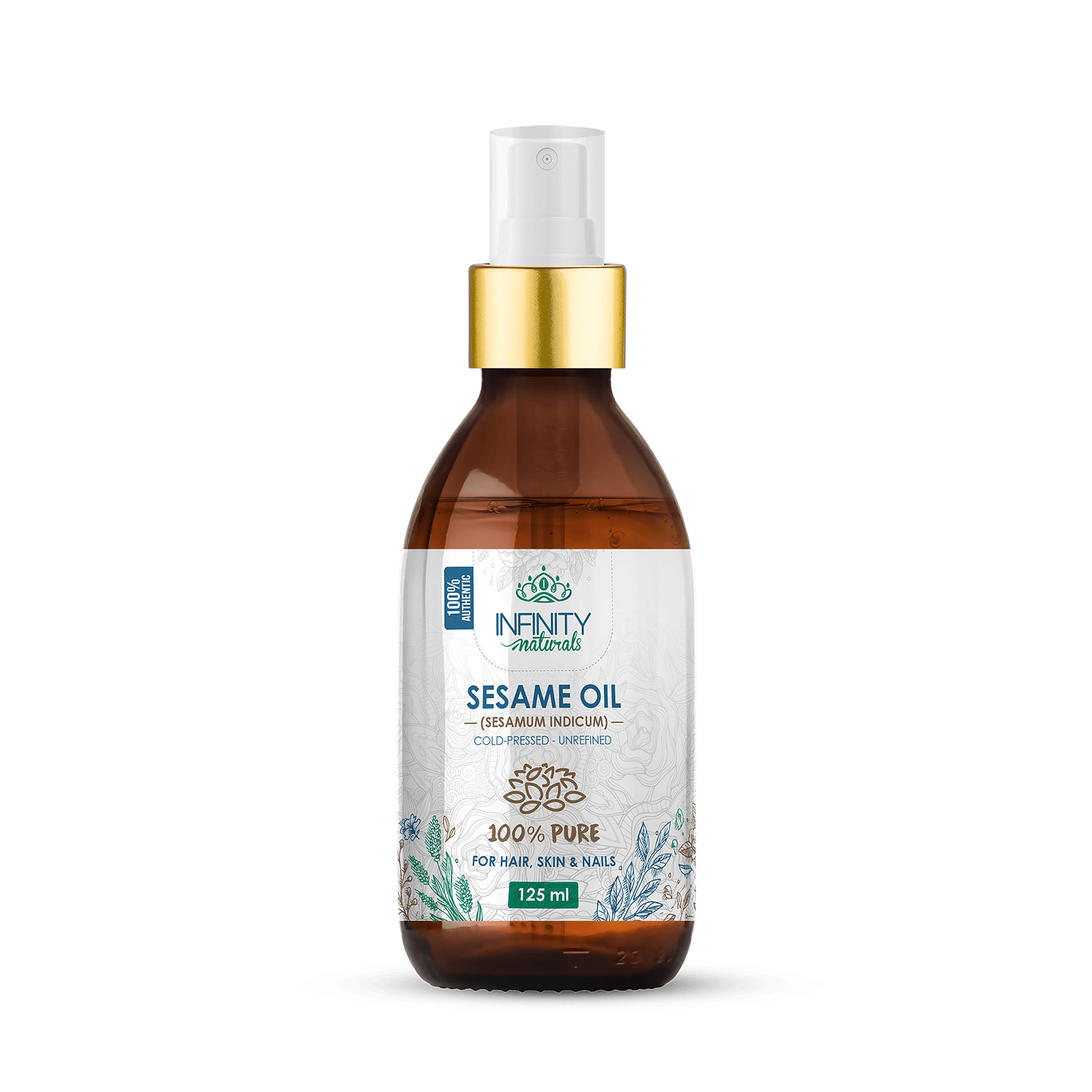 Infinity Naturals 100% Pure Sesame Oil ( Hair , Skin & Nails ) - Beauty Bounty