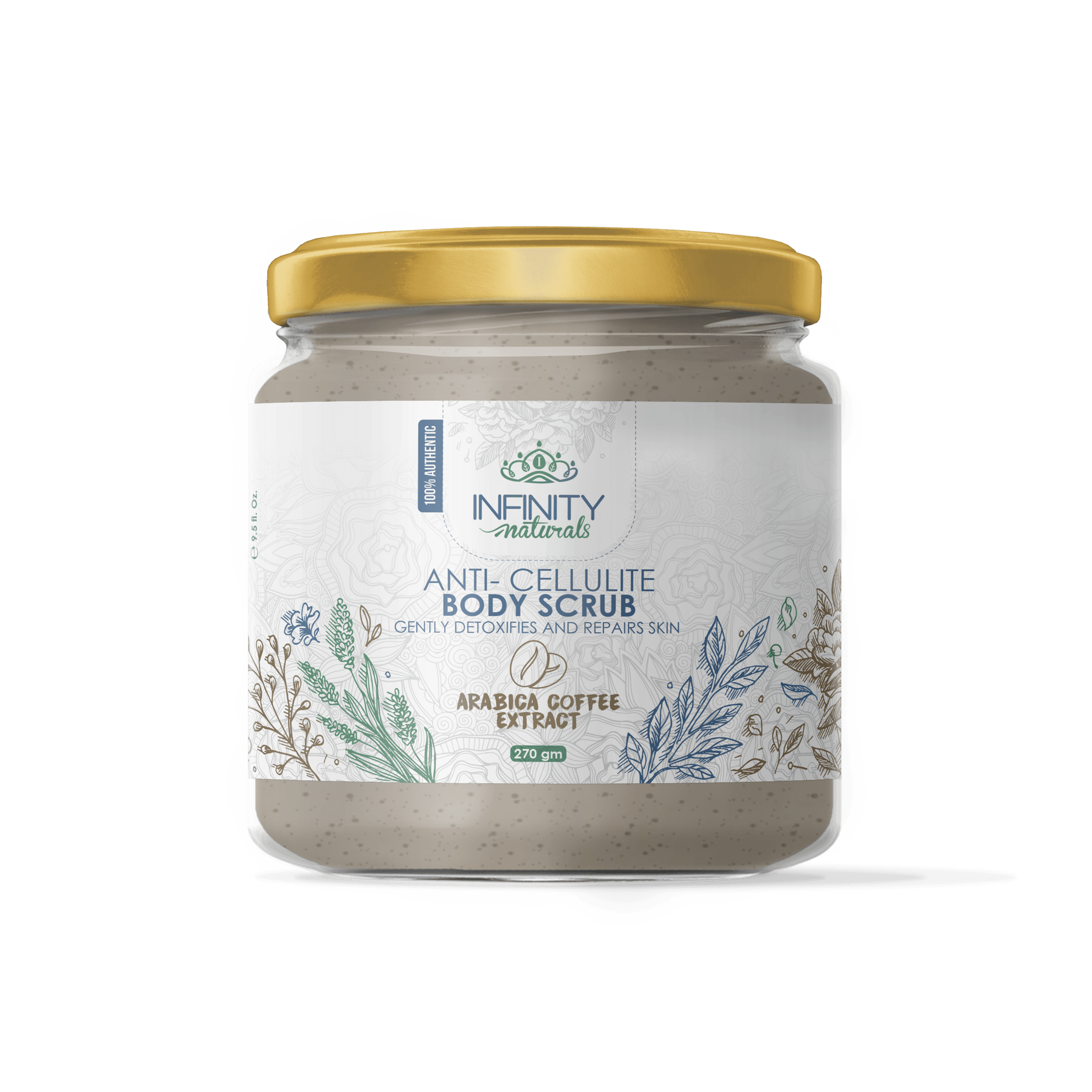 Infinity Naturals Anti- Cellulite Body Scrub Arabica Coffee Extract - Beauty Bounty