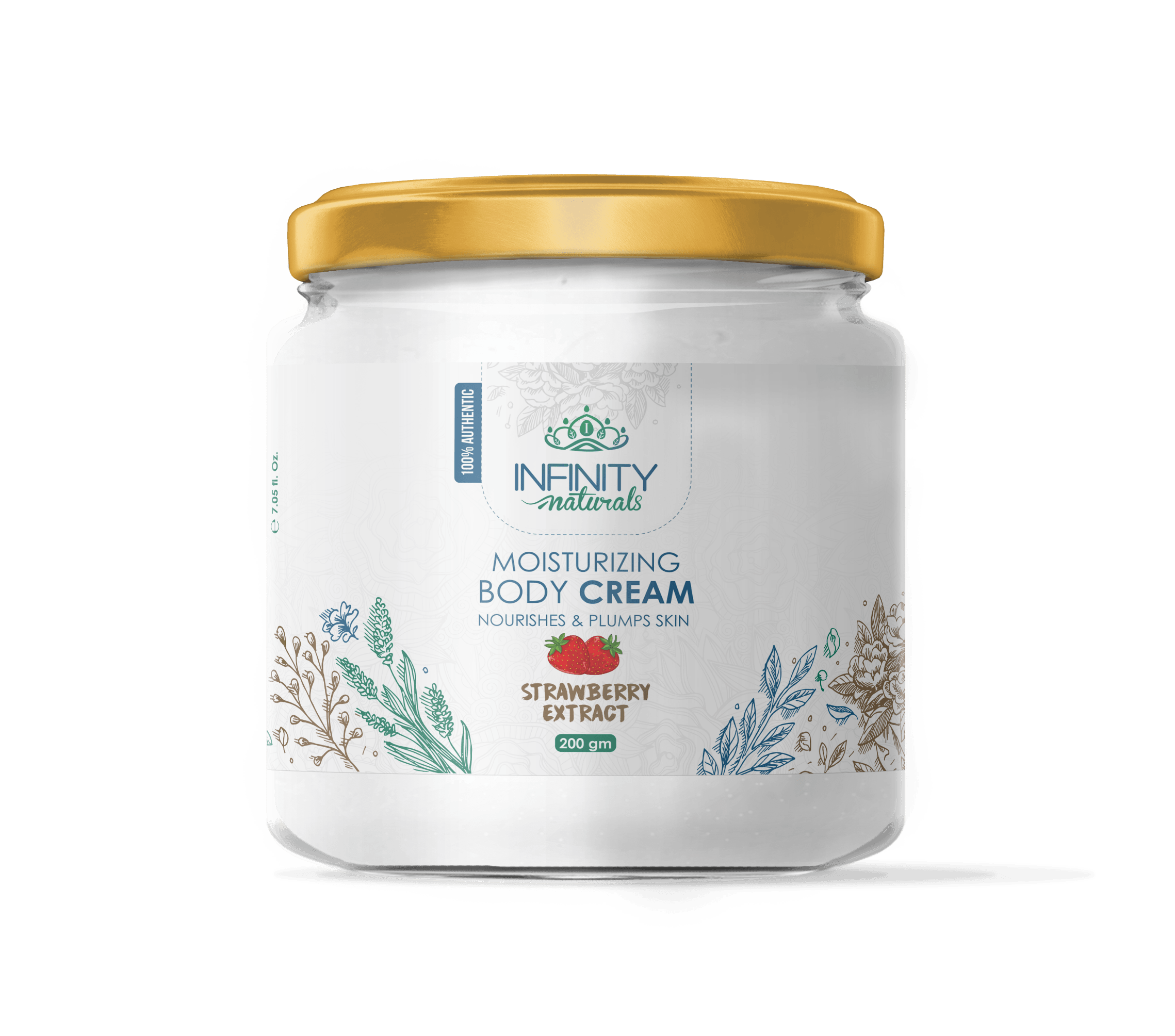 Infinity Naturals Moisturizing Body Cream Strawberry Extract - Beauty Bounty