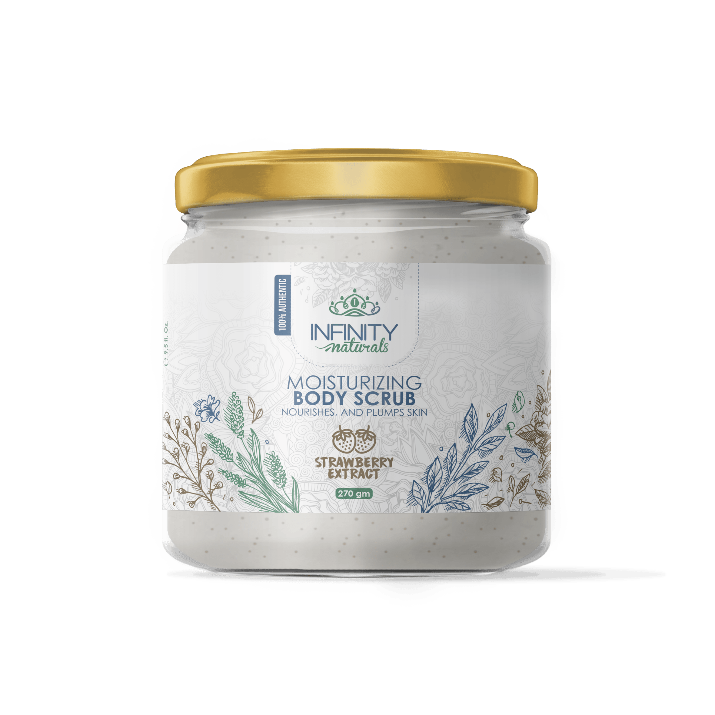 Infinity Naturals Moisturizing Body Scrub Strawberry Extract - Beauty Bounty