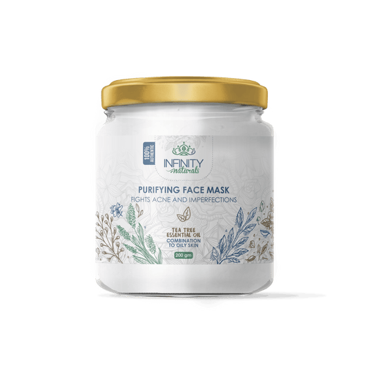 Infinity Naturals Purifying Face Mask Tea Tree Essential Oil ( Combination to Oily Skin ) - Beauty Bounty