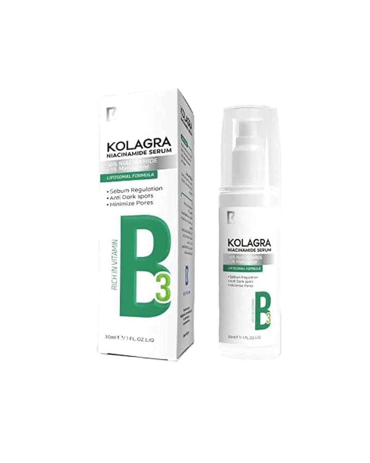 Kolagra Niacinamide 10% + Zinc PCA 1% Serum 30ml - Beauty Bounty