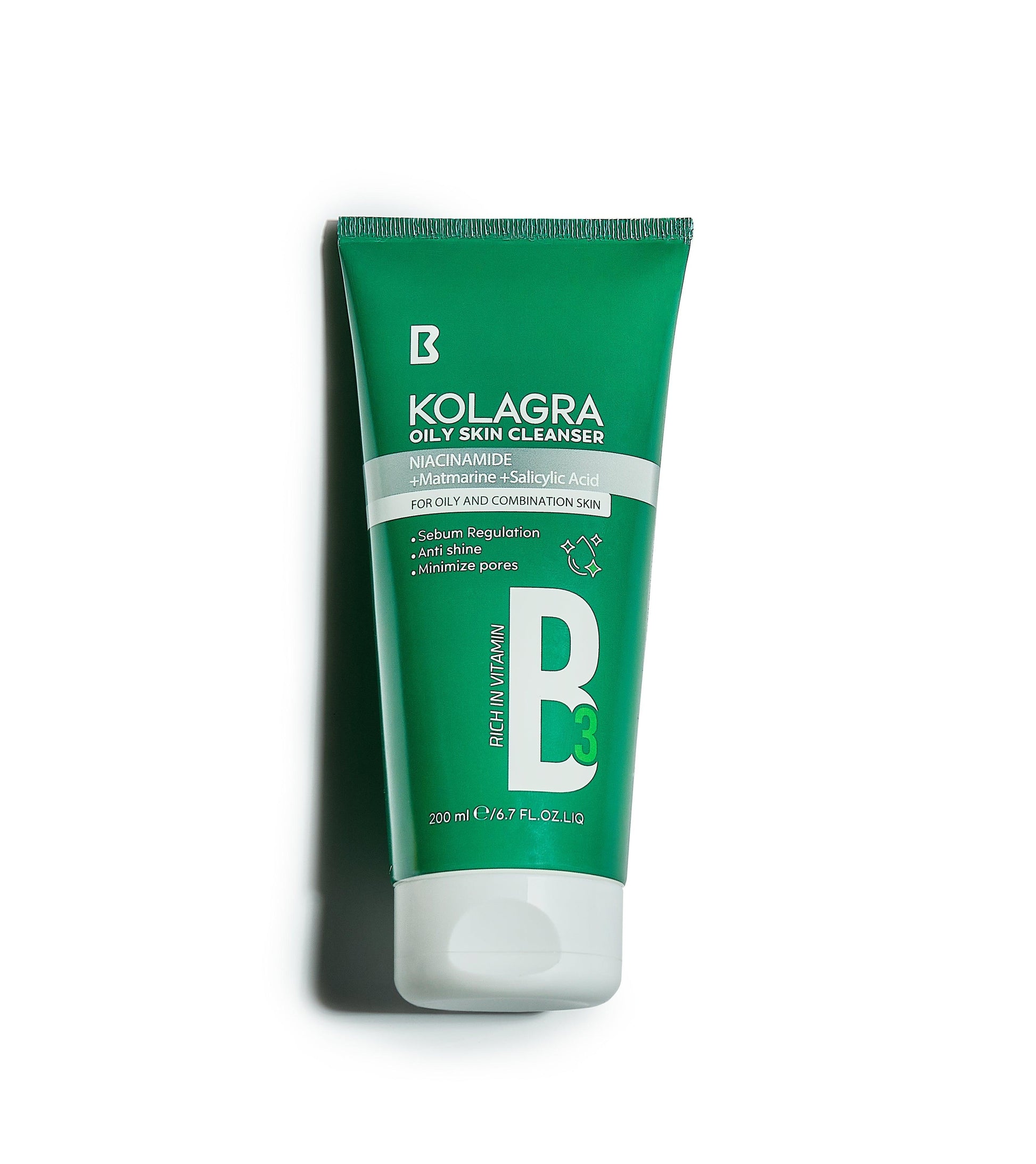 Kolagra oily skin Cleanser 200ml - Beauty Bounty