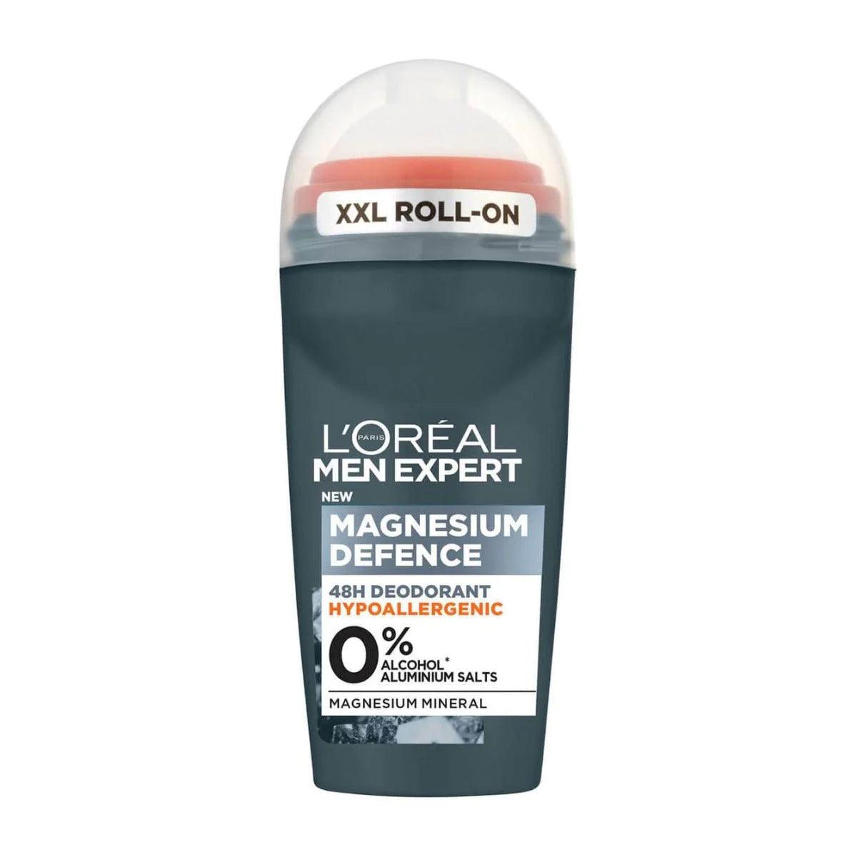 L'Oreal Men Expert Magnesium Defence Hypoallergenic Deodorant 50Ml - Beauty Bounty