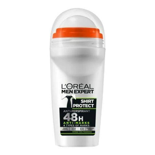 L'Oreal Men Expert Shirt Protect 48H Roll On Anti-Perspirant Deodorant 50ml - Beauty Bounty