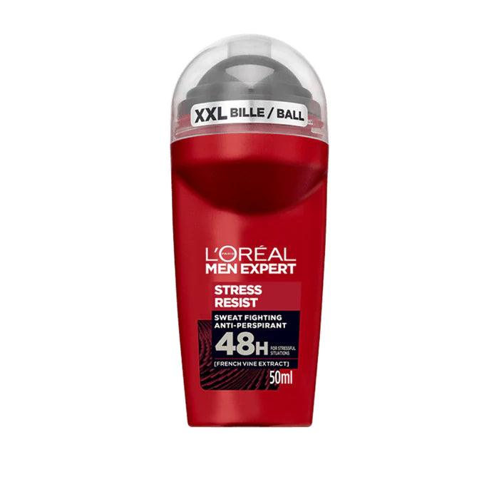 L'Oreal Men Expert Stress Resist Roll On Anti-Perspirant Deodorant 50ml - Beauty Bounty