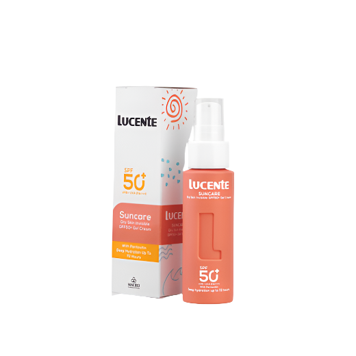 Lucente Suncare Dry Skin Invisible SPF 50+ Gel Cream - Beauty Bounty