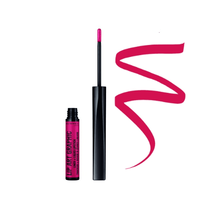 RIMMEL LONDON LIP ART GRAPHIC LINER & LIQUID LIPSTICK 110 VIBEZ - Beauty Bounty