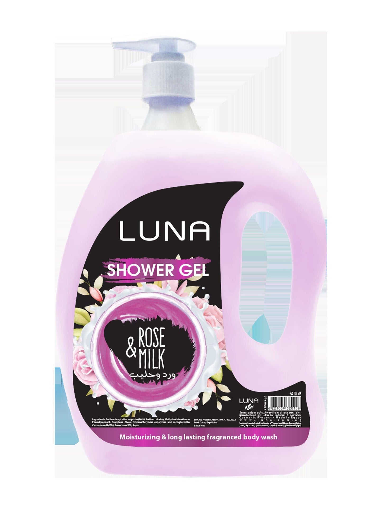 Shower Gel Rose & Milk 2 Liter - Beauty Bounty