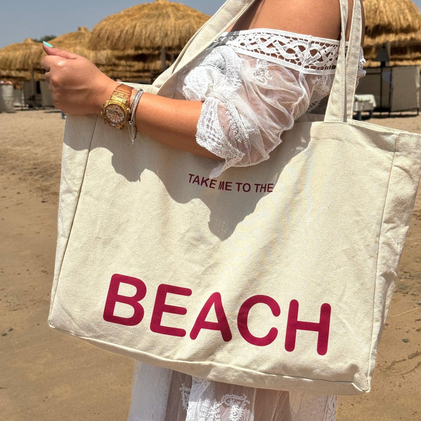 Take Me To The Beach Tote Bag - Beauty Bounty