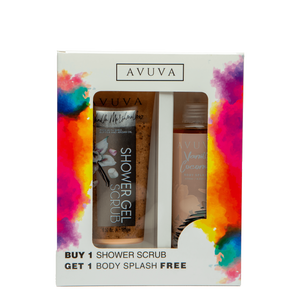 AVUVA SHOWER SCRUB + BODY SPLASH Vanilla Coconut - Beauty Bounty