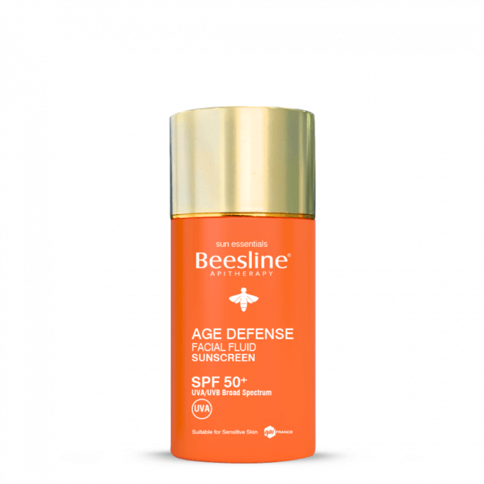 Beesline AGE DEFENSE FACIAL FLUID SUNSCREEN SPF 50+ - Beauty Bounty