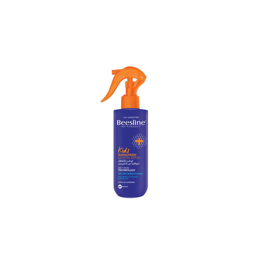 Beesline Blue HDPE bottle Kids Sunscreen LOTION SPF50 200ML - Beauty Bounty